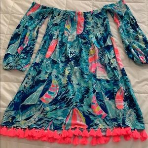 Lilly Pulitzer Dresses - NWT Lilly Pulitzer Trina Beach Dress Hey Bay Bay Lilly Pulitzer Dresses - NWT Lilly Pulitzer Trina Beach Dress Hey Bay Bay